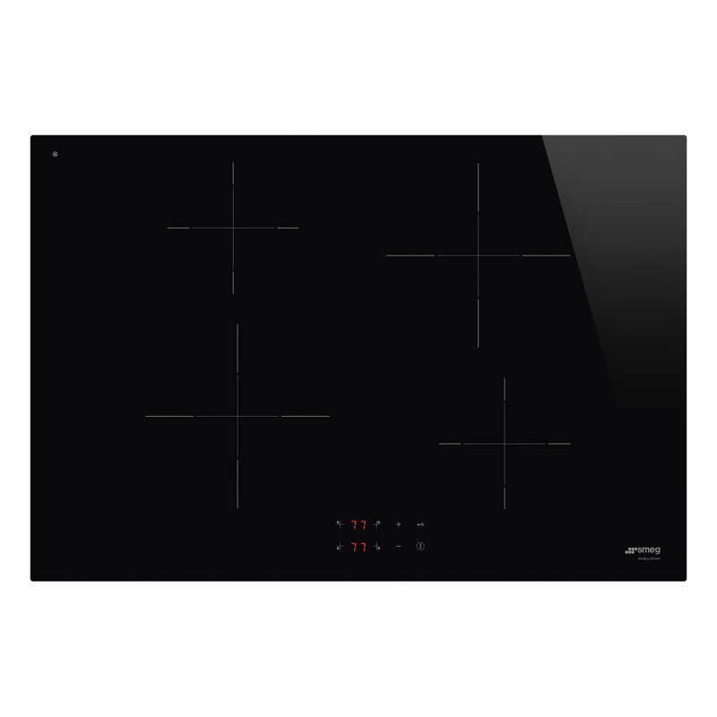 Plaque de cuisson induction SMEG semi-affleurante 70-75 cm Noir