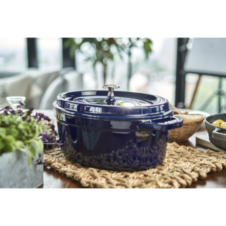 Cocotte Staub en fonte ovale Ø33cm