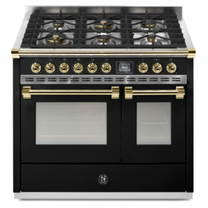 Piano de cuisson STEEL ASCOT 100 cm combi-steam - 6 FEUX GAZ 6W