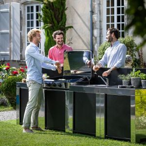 MODULO ENO PLANCHA NOIR ET INOX PMOD8502