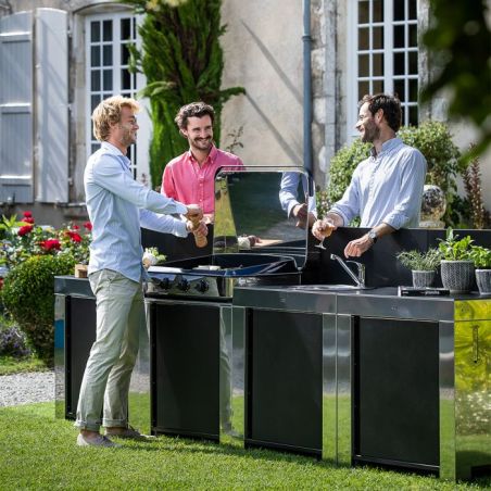 MODULO ENO PLANCHA NOIR ET INOX PMOD8502