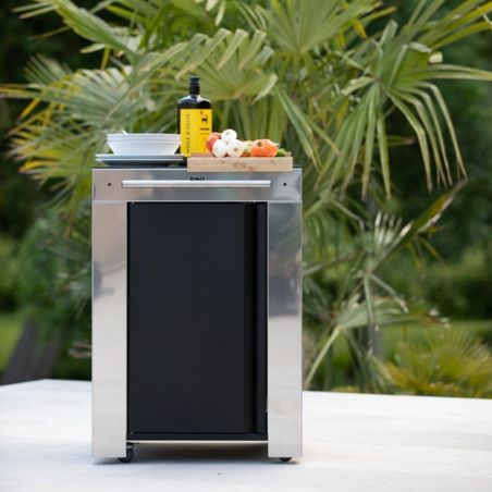 Desserte pour plancha ENO FELIX Noir et inox
