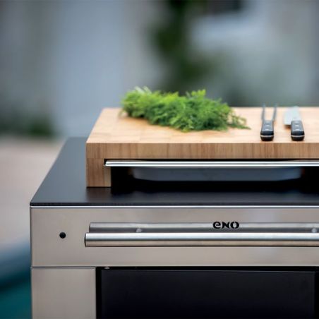 Desserte pour plancha ENO FELIX Noir et inox