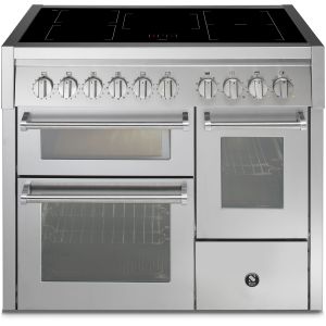 Piano de cuisson Steel Genesi 100/3 combi-steam portes vitrées