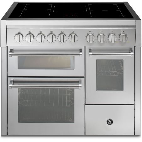 Piano de cuisson Steel Genesi 100/3 combi-steam portes vitrées