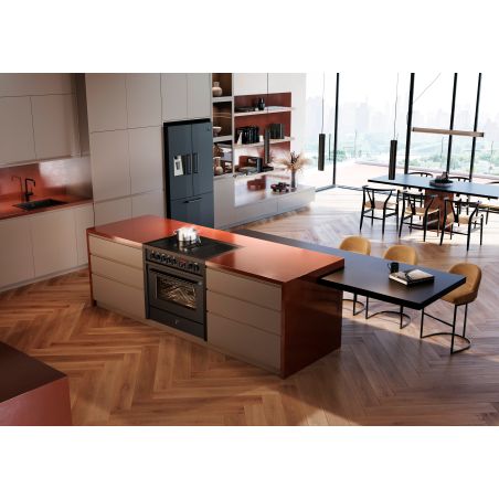 Piano de cuisson Steel ENFASI MISTRAL ALL BLACK 90 cm induction