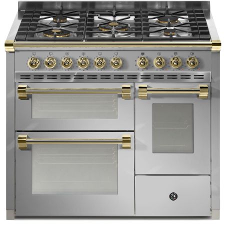 Piano de cuisson STEEL ASCOT 100 cm combi-steam 3 fours