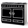 Piano de cuisson La Cornue CORNUFÉ 110cm Noir brillant / Nickel inox satiné