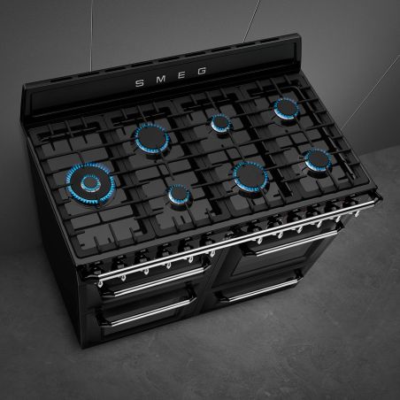 Piano de cuisson SMEG TR4110BL1 Mixte 110cm Victoria