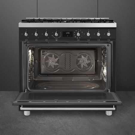 Piano de cuisson SMEG Classica 90 cm Mixte C9GMMB2