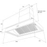 Hotte aspirante pyramidale AGA 110cm AGA-HOOD-1090 PH