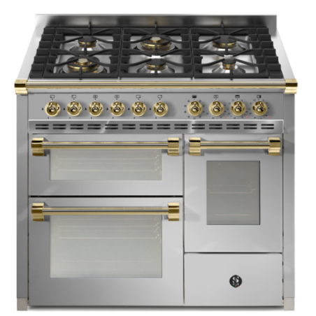 Piano de Cuisson STEEL ASCOT 100 cm avec Combi-Steam et 3 Fours - Référence ASCOT 100/3