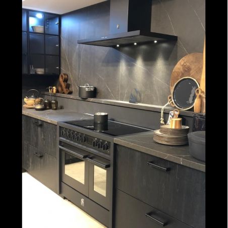 Piano de cuisson Steel ENFASI ALL BLACK 100 cm