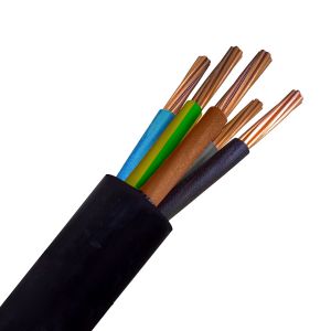 Câble électrique souple triphasé 5x4mm² au mètre
