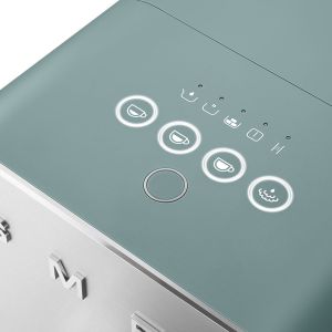 Machine à café Smeg - Cafetiere broyeuse avec buse vapeur BCC12