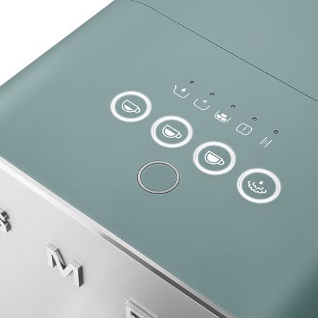Machine à café Smeg - Cafetiere broyeuse avec buse vapeur BCC12