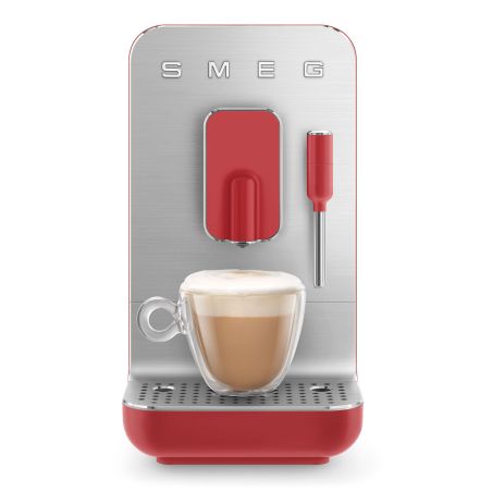 Machine à café Smeg - Cafetiere broyeuse avec buse vapeur BCC12