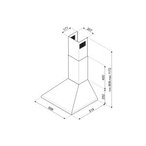 Hotte décorative murale SMEG Coloniale 90CM | KSED95COA