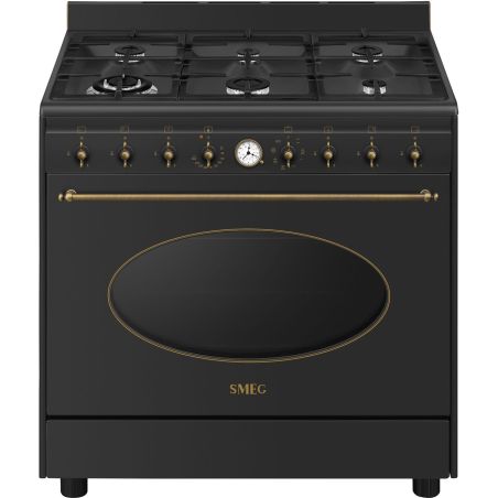 Pack piano de cuisson CO96GMA9 + hotte KSED95COA SMEG Coloniale