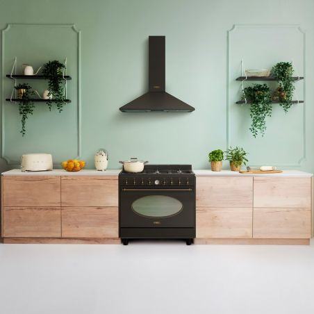Pack piano de cuisson CO96GMA9 + hotte KSED95COA SMEG Coloniale