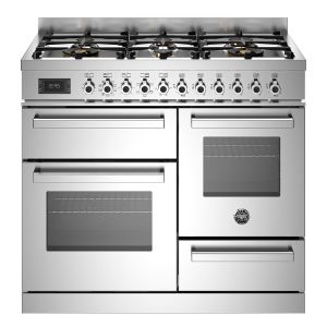 Piano de cuisson Mixte BERTAZZONI Professional 100 cm 3 fours mixte