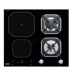 Plaque de cuisson mixte gaz + induction Lofra Dione 60 cm HGN622I