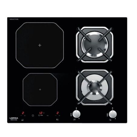 Plaque de cuisson mixte gaz + induction Lofra Dione 60 cm HGN622I
