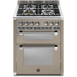Piano de cuisson STEEL ASCOT 70 cm combi-steam 2 fours - 4 FEUX GAZ