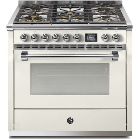 Piano de cuisson STEEL ASCOT 90 cm Combi-Steam 5 feux gaz