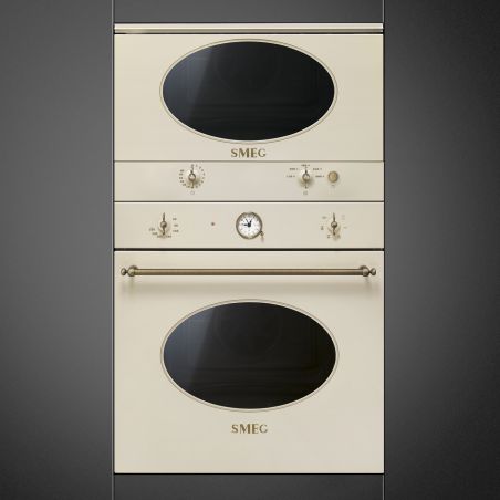 Micro-ondes encastrable SMEG Coloniale crème MP822NPO