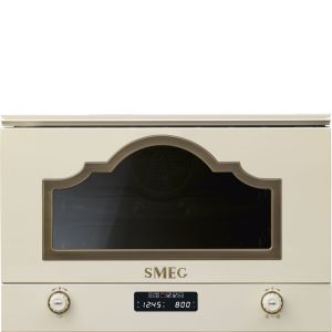 Micro-ondes gril encastrable SMEG Cortina crème MP722PO