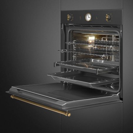 Four pyrolyse SMEG Coloniale 60 cm gris anthracite