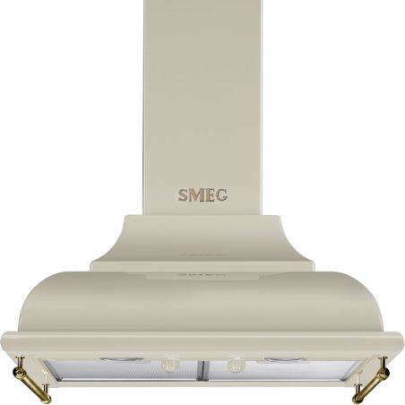 Hotte aspirante décorative SMEG Cortina 60 cm crème