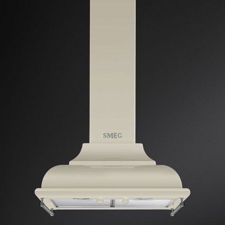 Hotte aspirante décorative SMEG Cortina 60 cm crème