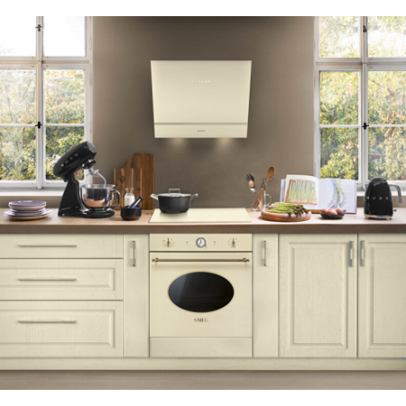 Hotte aspirante inclinée SMEG Coloniale 60 cm crème