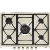 Plaque de cuisson encastrable SMEG Cortina 70 cm gaz crème