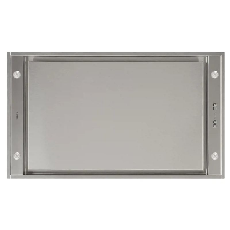 Plafonnier Novy Pureline 90 cm inox - Capteur sans moteur - éclairage LED