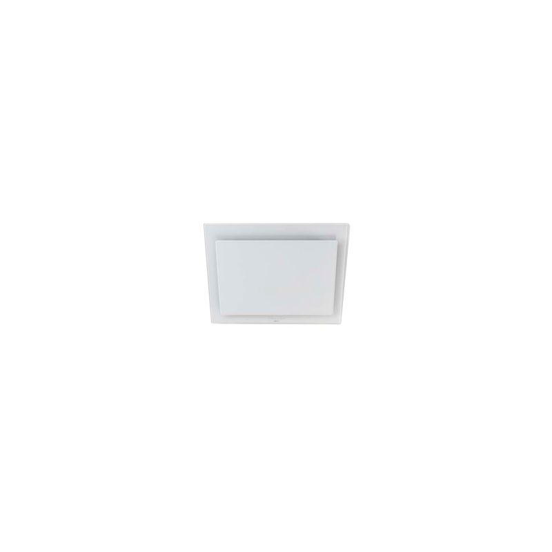 Hotte décorative murale Novy Vision Verre blanc 75 cm mode recyclage - moteur intégré