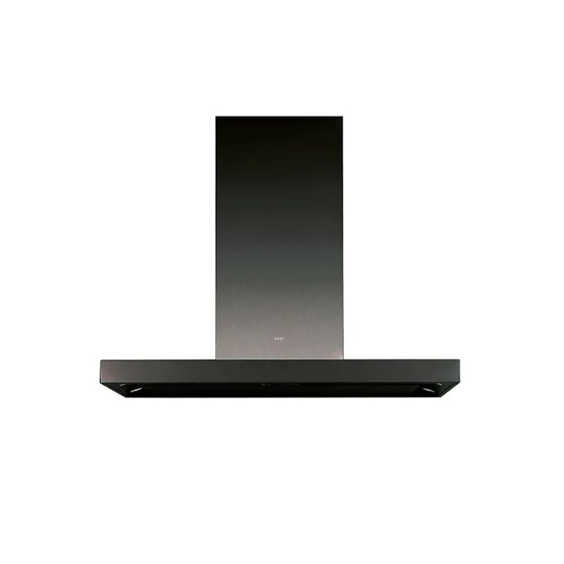 Hotte décorative murale Novy Flatline Mineral Black - largeur 90 cm - moteur intégré