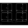Table Novy Pro Induction 65 cm - 4 foyers Fonction InTouch