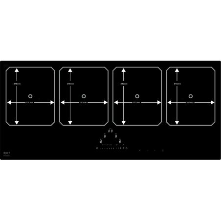 Table Novy Pro Induction 91 cm - 4 foyers Fonction InTouch