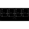 Table Novy Pro Induction 91 cm - 4 foyers Fonction InTouch