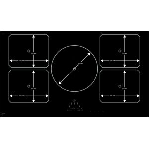 Table Novy Pro Induction 90 cm - 5 foyers Fonction InTouch