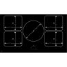 Table Novy Pro Induction 90 cm - 5 foyers Fonction InTouch
