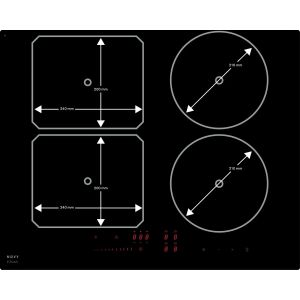 Table Novy Power Induction 65 cm - 4 foyers Fonction InTouch