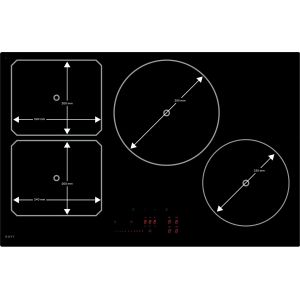 Table Novy Power Induction 80 cm - 4 foyers Fonction InTouch