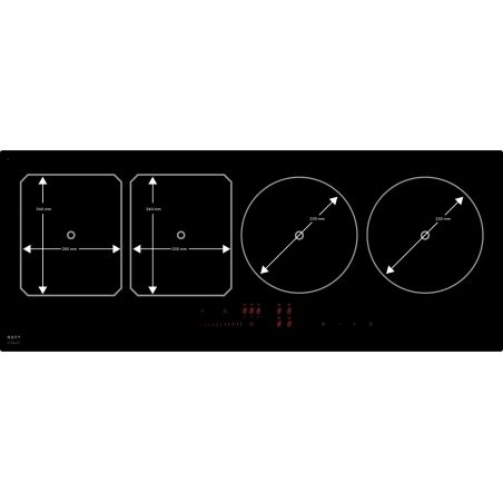 Table Novy Power Induction 100 cm - 4 foyers Fonction InTouch