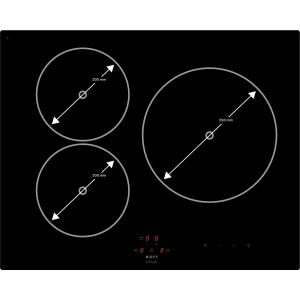 Table Novy Confort Induction 65 cm - 3 foyers Fonction InTouch