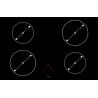 Table Novy Confort Induction 80 cm - 4 foyers