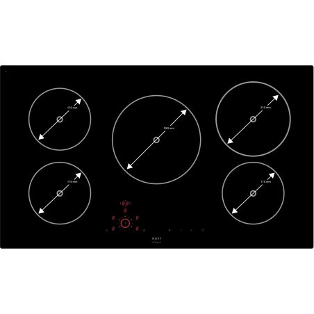 Table Novy Confort Induction 90 cm - 5 foyers Fonction InTouch